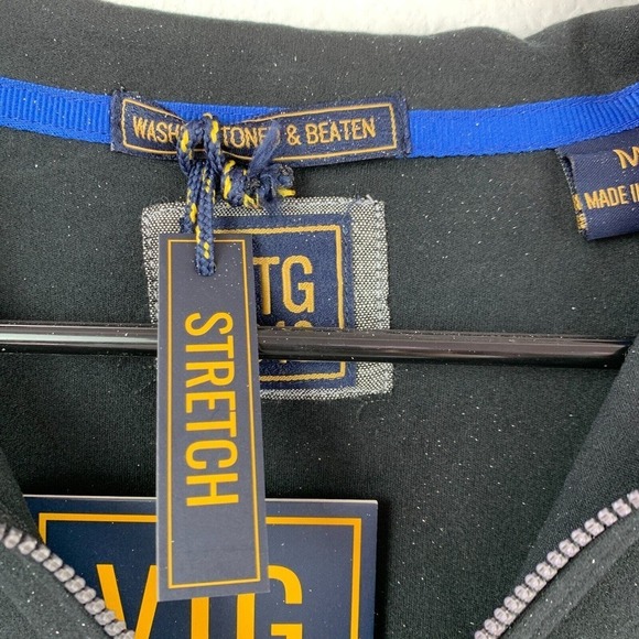 Vintage VTG 1946 Stretch Quarter Zip Collared Pullover Shirt Mens Medium NWT - Picture 3 of 5